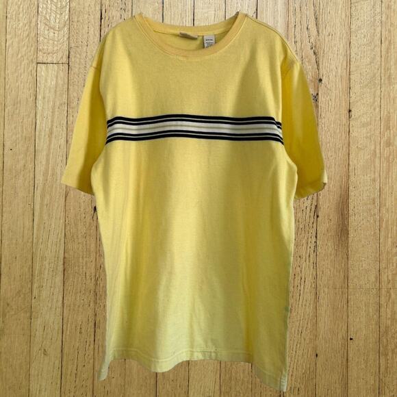 Covington Retro T-Shirt  Sz M Accent Stripes Yellow 80s Surf Style - Picture 1 of 6